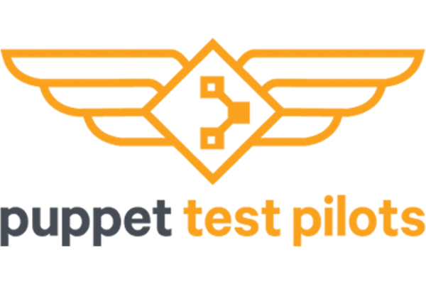 Puppet Test Pilots logo, from 2023